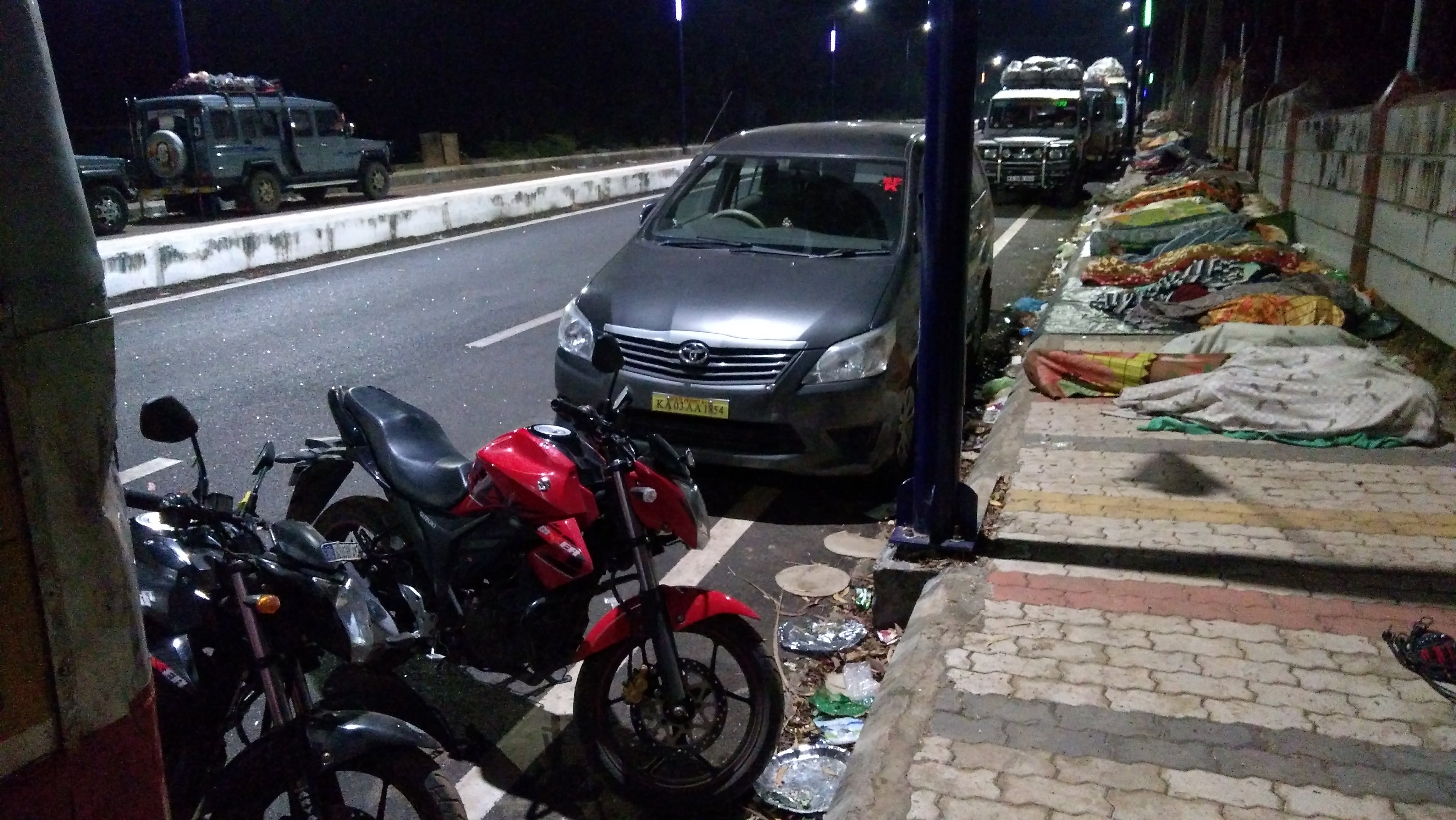 Y’all spend Christmas eve getting boozed out your senses ~ we spend it sleeping on the roadside after 1000 km in two days.